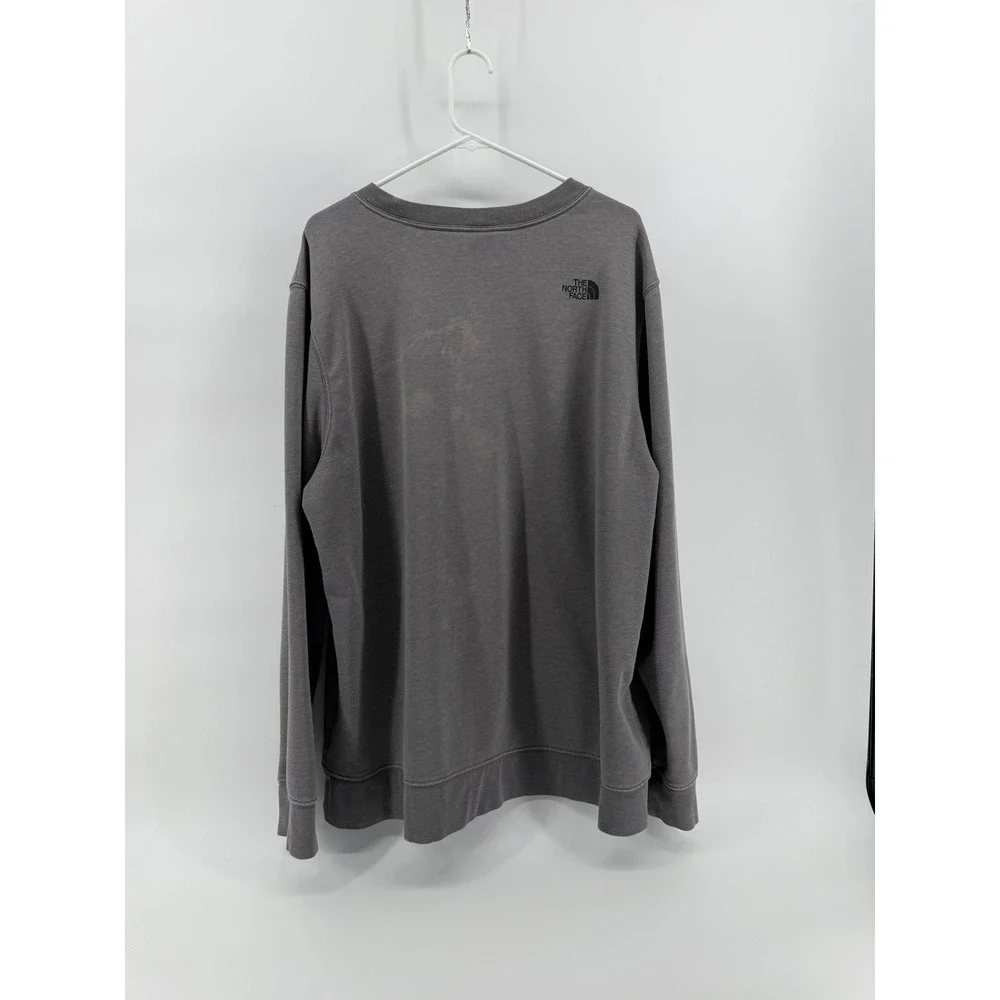 The North Face Mens XXL Gray Graphic Forest Moon Crewneck Sweatshirt Fleece